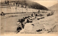 Nice - Les Blanchiseuses sur le Paillon à Nice