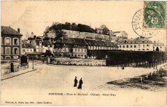 Pontoise - Place du Bucherel - Chateau - Hotel-Dieu à Pontoise