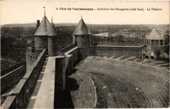 Carcassonne Interieur des Remparts France à Carcassonne