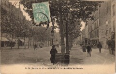 Carte postale ancienne Neuilly - Avenue du Roule
                                                                     à Neuilly-sur-Seine
                                