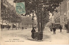 Carte postale ancienne Neuilly - Avenue du Roule
                                                                     à Neuilly-sur-Seine
                                