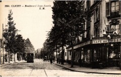 Carte postale ancienne Boulevard Jean-Jaurès
                                                                     à Clichy
                                