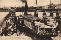 Royan-Départ du Bateau de Bordeaux-La Nouvelle Jetée à Royan