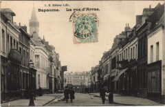 Bapaume-La rue d'Arras à Arras