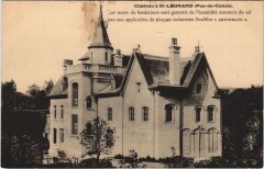 Cháteau á Saint-Léonard (Pas-de-Calais) !pub au dos à Calais