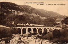 Morez- Le bas de la vile et les 4 viaducs France -
													39 Jura
												