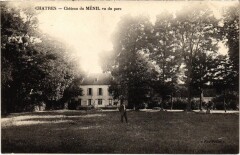 Chatres - Chateau du Menil vu du parc à Châtres