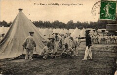 Camp-de-Mailly - Montage d'une Tente
