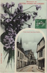 Notre-Dame- de-Liesse - Vue du Portail et des Vieilles Maisons
