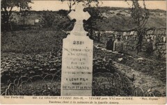 Vingre pres Vuc-sur-Aisne - Tombeau - Memoire de Famille Amory -
													02 Aisne
												