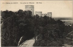 Coucy-le-Chateau - Chateau de Coucy - Vue prise de l'Hopital