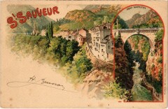 Litho Saint-Sauveur - Souvenir - Pont Napoleon - Vue genrale