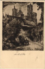 Laon- Auffahrt vom Bahnhof France