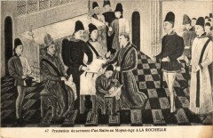 Prestation de serment d'un Maire au Moyen-Age a La Rochelle à La Rochelle