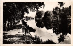 Nemours Le Loing vu du Champ de Mars à Nemours