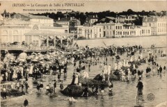 (Royan) - Le Concours de Sable a Pontaillac - Derniers monuments. à Royan
