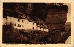 Graufthal - Habitations dans le Rocher