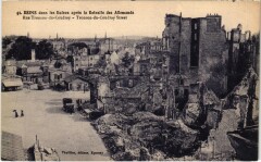 Militaire - Reims dans les Ruines - Rue Tronson-du-Coudray à Reims
