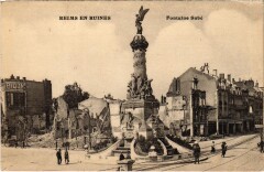 Militaire - Reims en Ruines - Fontaine Sube -
																					51100 Reims
																			