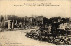 Militaire Revigny - La rue de Vitry et l'Hotel de Ville