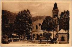 Ax les Thermes- Place de l'Eglise France à Ax-les-Thermes