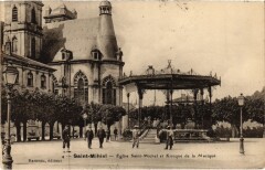 Saint-Mihiel - Eglise Saint-Michel et Kiosque de la Musique à Saint-Mihiel