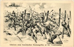 Scheitern Eines Franzosichen Sturmangriffes an der Combreshohe