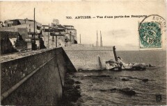 Antibes - Vue d'une partie des Remparts -
																					06600 Antibes
																			