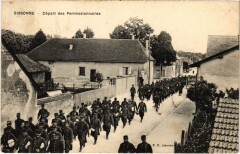 Militaire - Sissonne - Départ des Permissionnaires à Sissonne