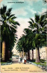 Nice- Allee de Palmiers,Square Gabetta, Cameros France