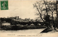 Carcassonne L'Aude, le Pont Vieux, la Cite France à Carcassonne