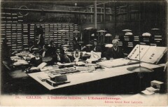 Calais - L'Industrie tulliere l'echantillonage à Calais