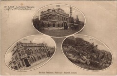 Lens-La Caisse d'Epargne en 1914,1918 et actuellement -
													62 Pas de Calais
												