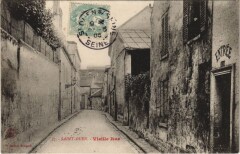 Carte postale ancienne Vieille Rue
                                                                     à Saint-Ouen-sur-Seine
                                