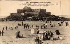 Saint-Malo La Plage a Maree basse France à Saint-Malo