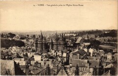 Vitre Vue Generale prise de l'Eglise N-D France