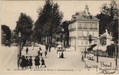 Chartres - Le Monument de Pasteur et Boulevard Chasles à Chartres