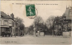 Dreux - Boulevard Louis Terrier de la place de la Gare à Dreux