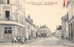 Milly Rue Saint Jacques Et Carrefiur De La Grande Rue