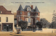 Yerres Le Chateau Place Et Fontaine Du Taillis - Cpa Email à Yerres