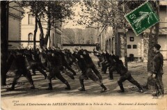 Paris Sapeurs-Pompiers Firefighters Exercice d'entrainement