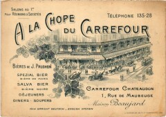 Paris 9e 1, Rue de Maubeuge A la Chope du Carrefour Court Size à Paris 9e