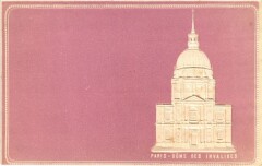 Paris Dome des Invalides Embossed