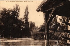 Moret sur Loing Donjon vu des Vieux Moulins