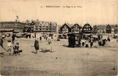 Berck-Plage - La Plage et les Villas à Berck