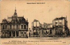 Militaire Revigny - Hotel de Ville avant et aprés