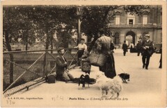 Carte postale ancienne L'Aveugle du Pont des Arts
                                                                     à Paris 1er
                                