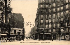 Carte postale ancienne Place Falguière - Le Bureau de Tabac
                                                                     à Paris 15e
                                