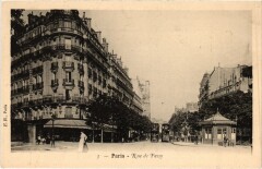 Carte postale ancienne Rue de Passy
                                                                     à Paris 16e
                                
