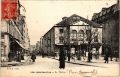 Carte postale ancienne Montmartre - Le Théâtre
                                                                     à Paris 18e
                                
